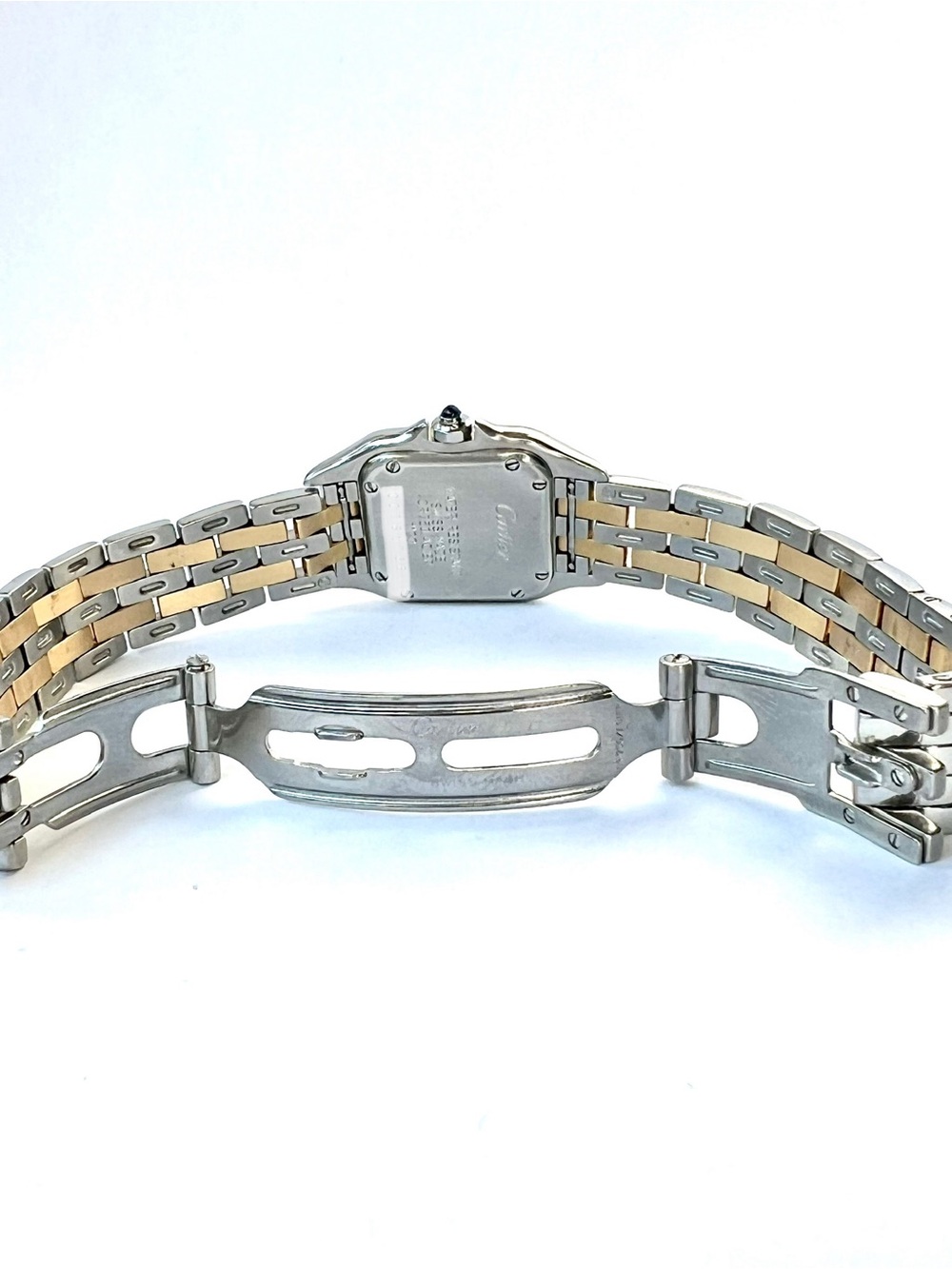 CARTIER PANTHERE 23mm Quartz 2 Row Gold Watch Cream Dial - Picture 6 of 7